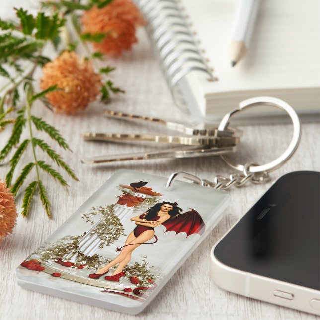 Dark Temptress Keychain (Front Right)