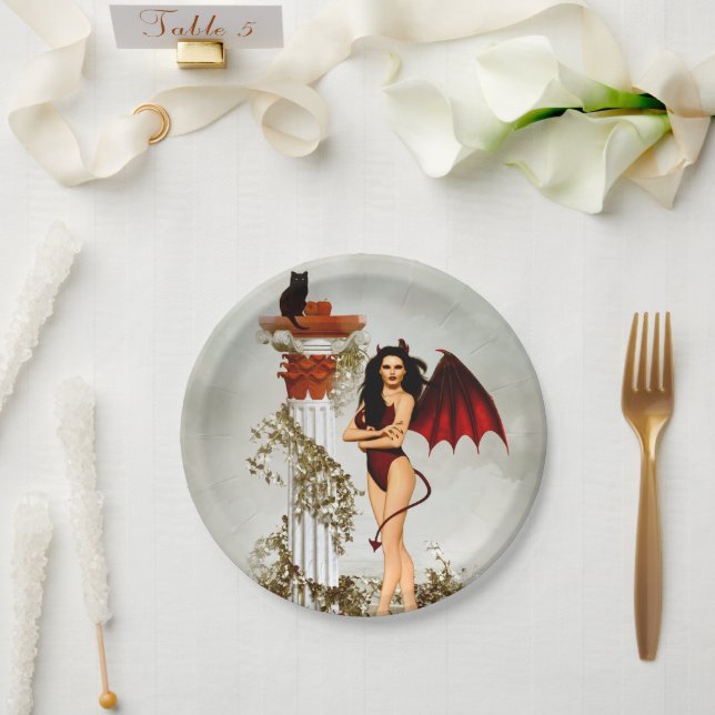 Dark Temptress Paper Plates (Wedding)