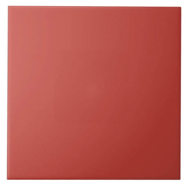 Dark Terracotta Brown Ceramic Tile. Tile (Front)