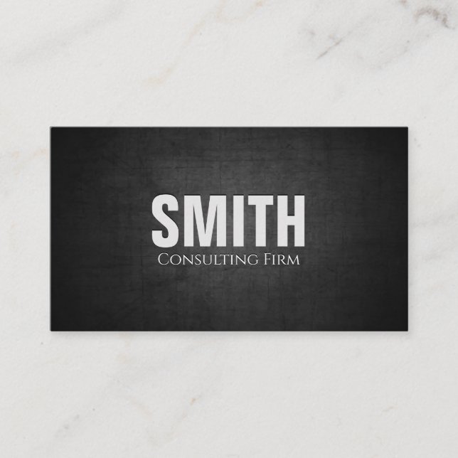 Dark Texture Background Business Card (Front)