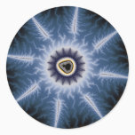 Dark thorns classic round sticker