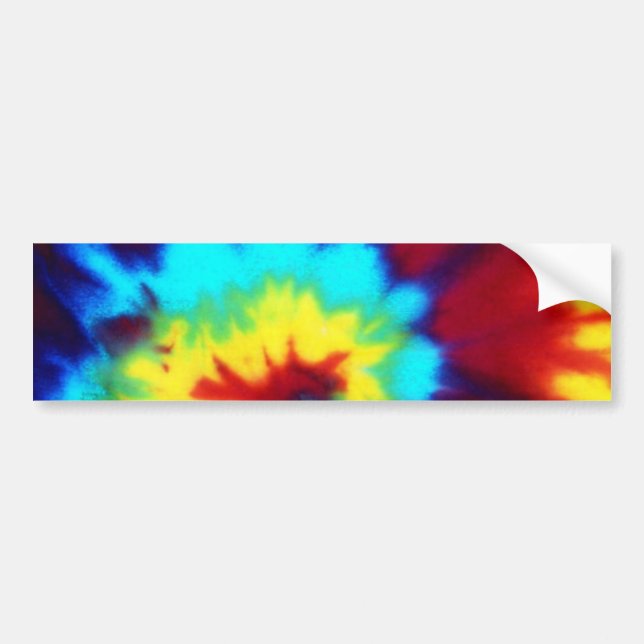 Dark Tie Dye Design Bumper Sticker (Front)