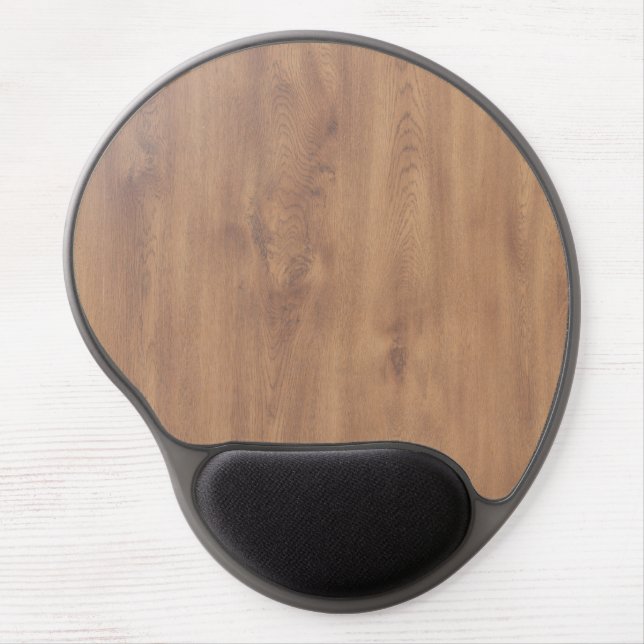 Dark timber pattern gel mouse pad (Front)
