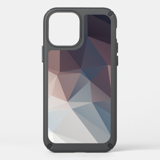 Dark to Light Abstract Pyramid Art Speck iPhone 12 Case (Front)