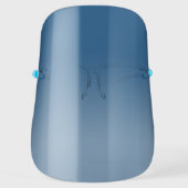 Dark to Light Blue Tinted Gradient Face Shield (Front)
