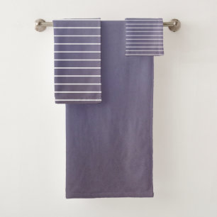 Dark To Light Plum Purple Bath Towel Set