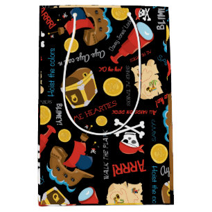 Dark Treasure Island Party Pirate Medium Gift Bag