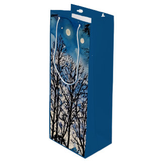 Dark Trees Against A Blue Sky in Mosaic Gift Bag