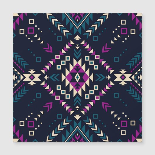 Dark tribal Navajo, vintage geometric. (Front)