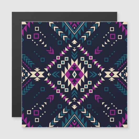 Dark tribal Navajo, vintage geometric. (Front/Back)