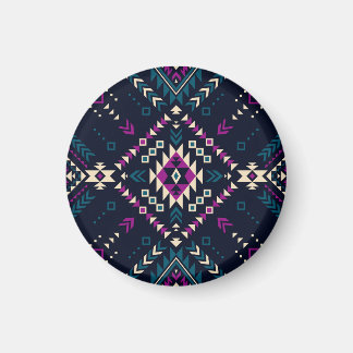 Dark tribal Navajo, vintage geometric. Magnet