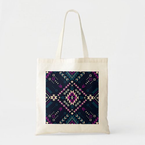 Dark tribal Navajo vintage geometric Tote Bag