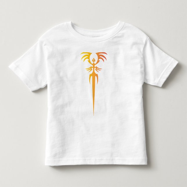 Dark Tribal Phoenix Emblem – Mythic Symbol Toddler T-shirt (Front)