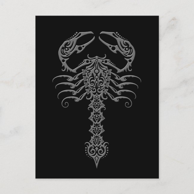 Dark Tribal Scorpion Postcard (Front)