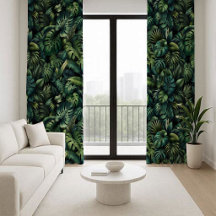 Dark Tropical Monstera Jungle Botanical Green