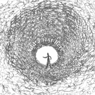 Dark Tunnel Sketch Sticker