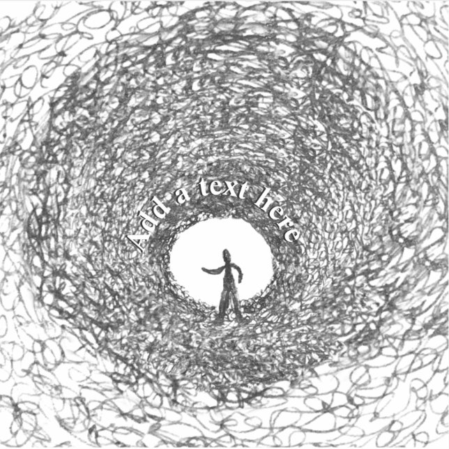 Dark Tunnel Sketch Sticker (Front)