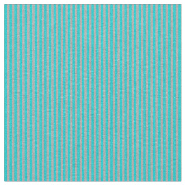 Dark Turquoise and Dark Grey Stripes Fabric (Close Up)