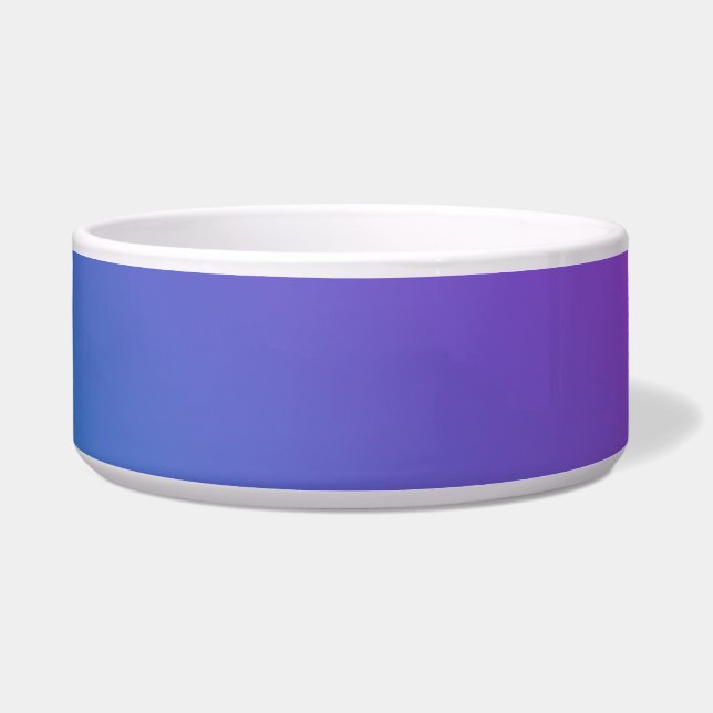 Dark Turquoise and Fuchsia Blended Pet Bowl (Front)