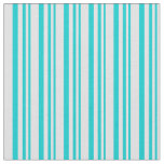 [ Thumbnail: Dark Turquoise and Lavender Lined/Striped Pattern Fabric ]
