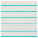 [ Thumbnail: Dark Turquoise and White Pattern Fabric ]