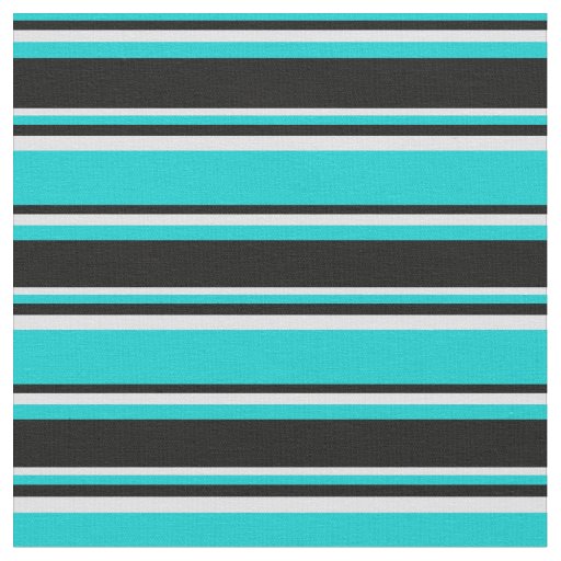 Dark Turquoise, Black & Lavender Pattern Fabric