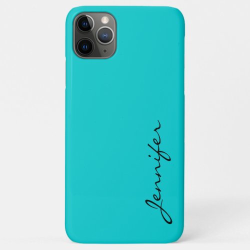 Dark turquoise color background iPhone 11 pro max case