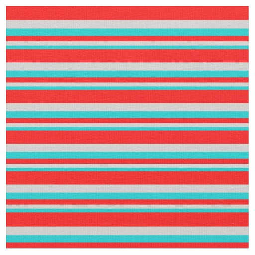 Dark Turquoise, Light Gray, and Red Pattern Fabric