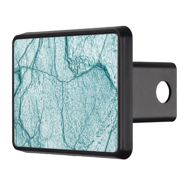 Dark Turquoise Marble Look Hitch Cover (Left)