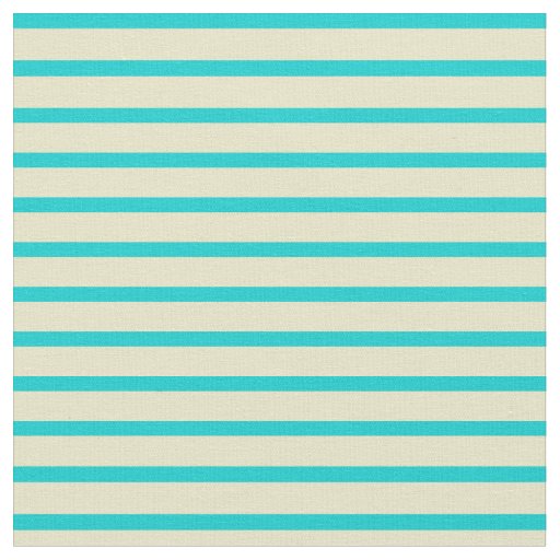 Dark Turquoise & Pale Goldenrod Colored Pattern Fabric