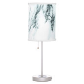 Dark Turquoise Vein Marble Look Table Lamp (Right)