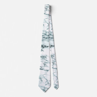 Dark Turquoise Vein Marble Look Tie