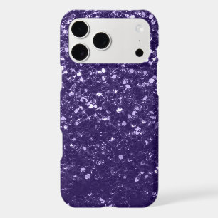 Dark ultra violet purple glitter sparkles iPhone 17 pro max case