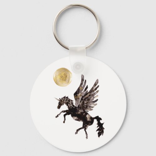 Dark Unicorn Keychain