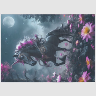 Dark Unicorn Tissue Paper