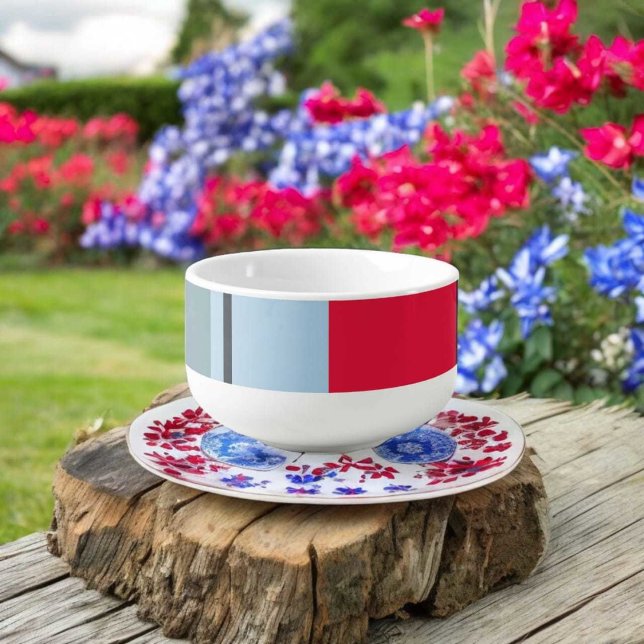 Dark Uniform Stripes Soup Mug (soup mug
)