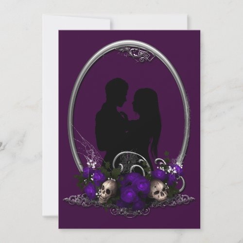 Dark Union Vampire Goth Wedding Invitation