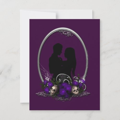 Dark Union Vampire Goth Wedding Invitation