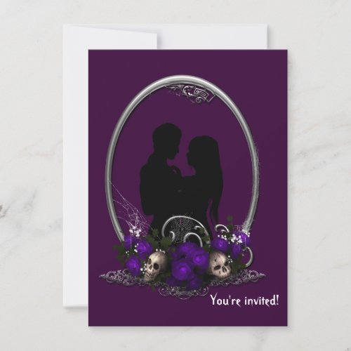 Dark Union Vampire Goth Wedding Invitation