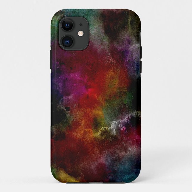 Dark unique rainbow colors iPhone cases (Back)