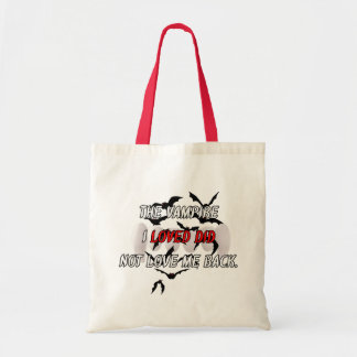 Dark Vampire Gothic Quote Aesthetic Canvas Tote Bag