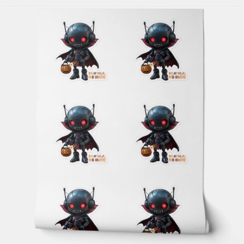 Dark Vampire Robot Halloween Spooky Sci-Fi Vibes