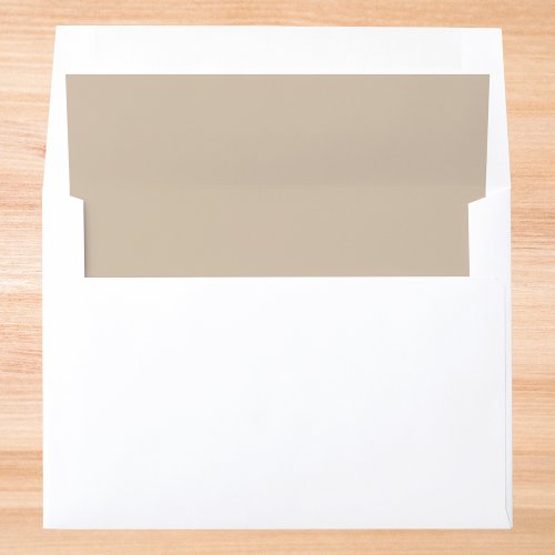 Dark Vanilla Solid Color Envelope Liner