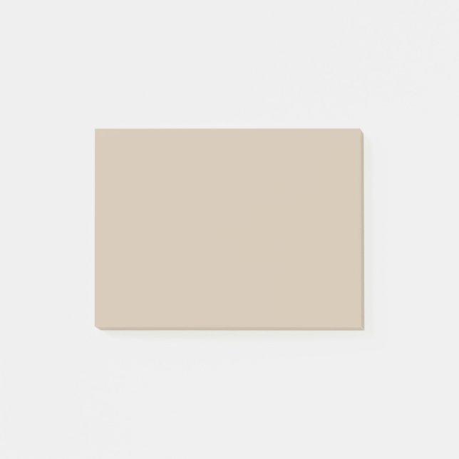 Dark Vanilla Solid Color Post-it Notes (Front)