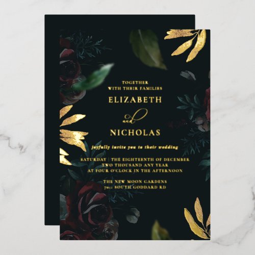 Dark Velvet Burgundy Rose | Autumn Winter Wedding 