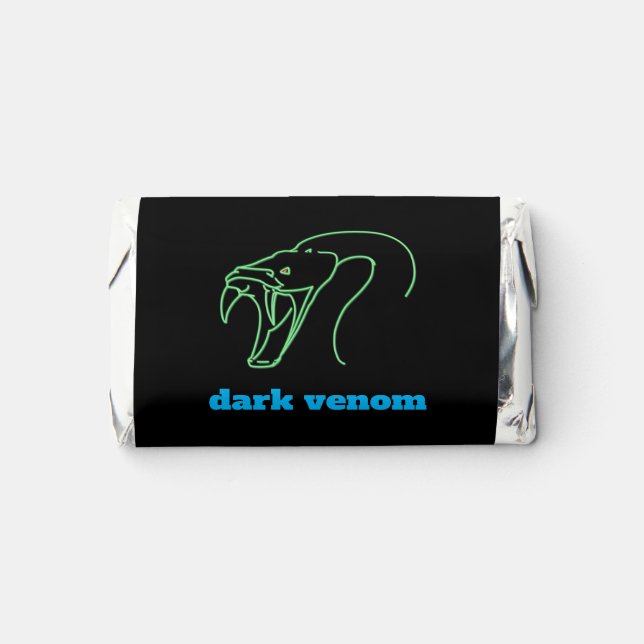 Dark Venom with Bite - Snake Head and Fangs Hershey's Miniatures (Front)