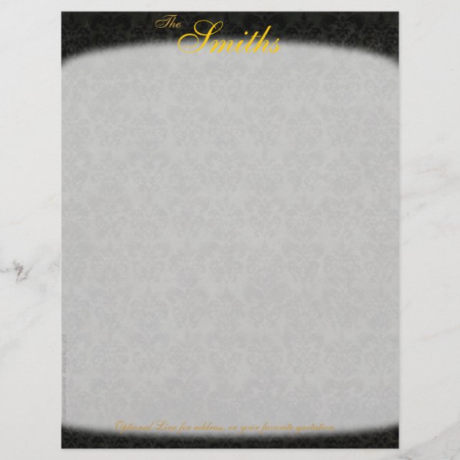 Dark Victorian Letterhead (1-sided) (Front)