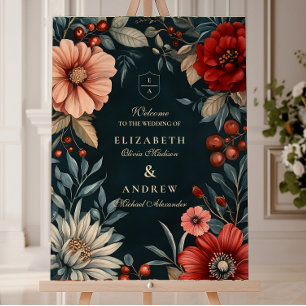 Dark Victorian Romance Wedding Foam Board