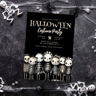 Dark Vintage Ghotic Voodoo Halloween Party Invitation