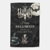 Dark Vintage Gothic Skull Annual Halloween Party